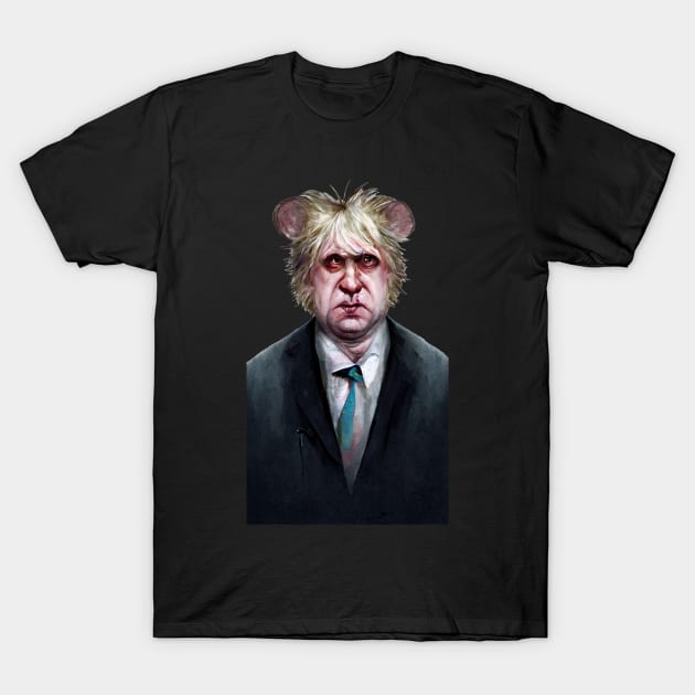 Boris Johnson Tory Rat T-Shirt by RichieDuprey